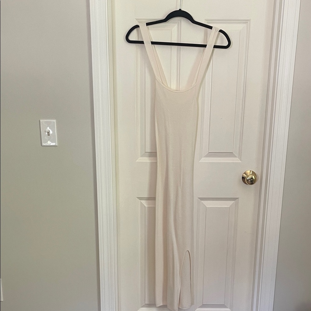 A&F Cream Sleeveless Dress